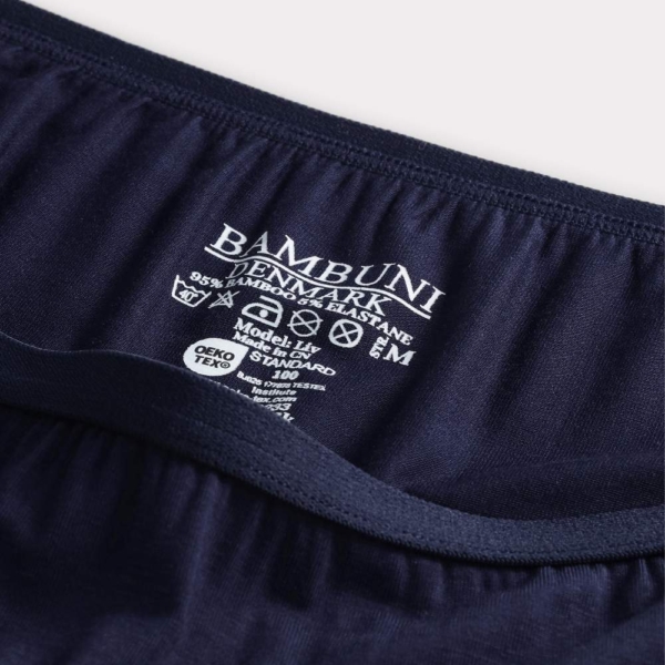 Bambus hotpants i navy blå