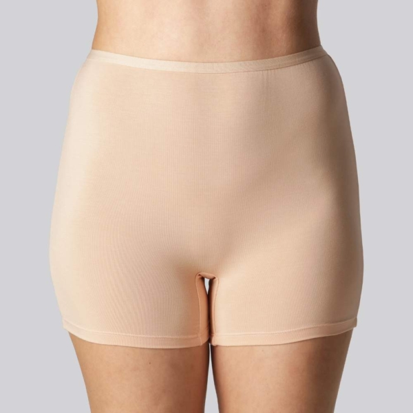 Bambus hotpants i beige