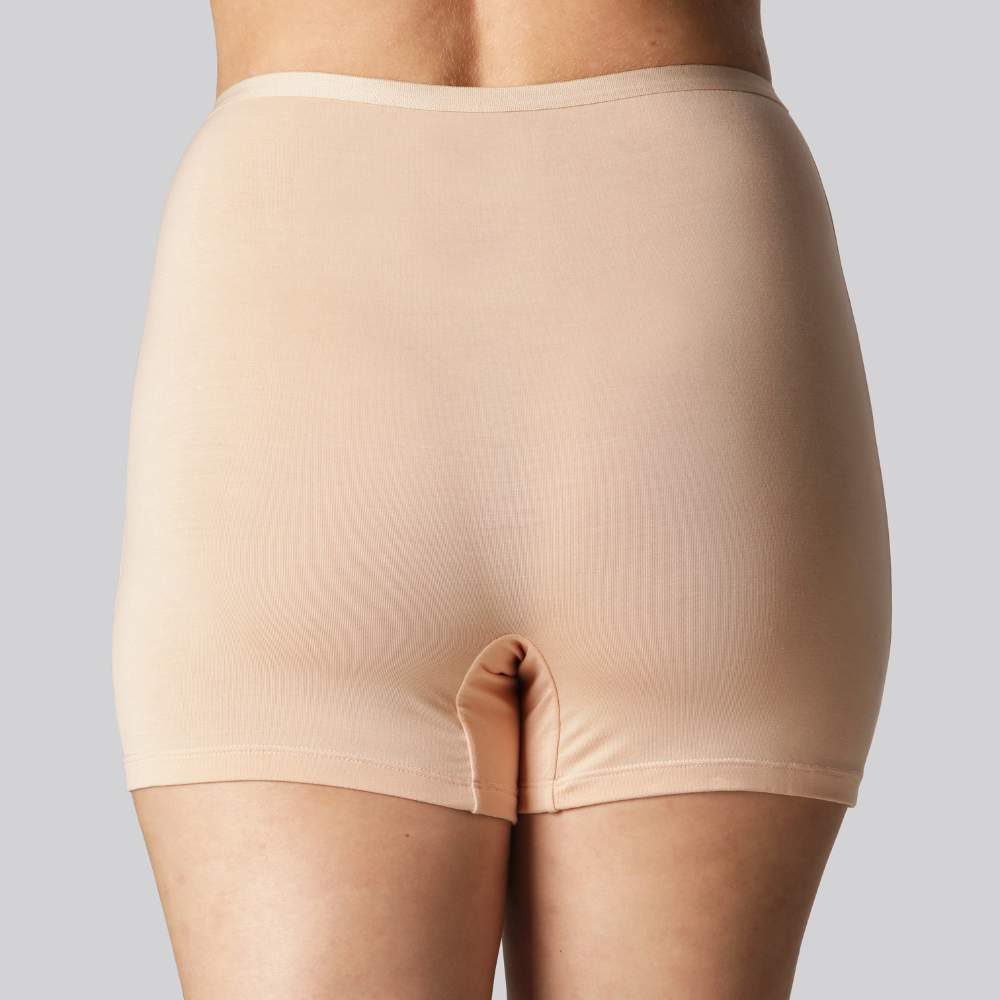 Bambus hotpants i beige