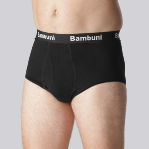 Bambus briefs i sort med gylp