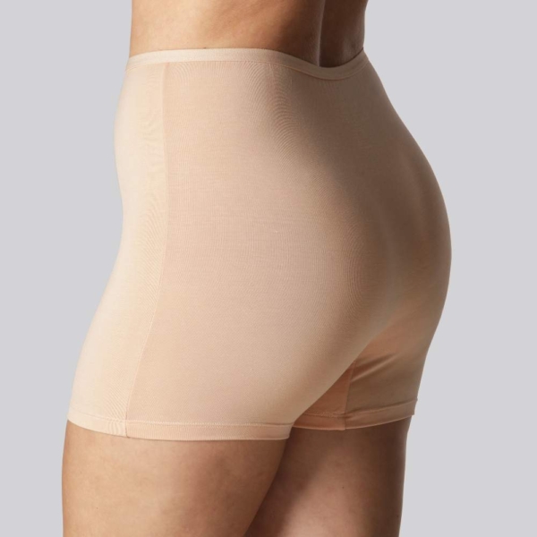 Bambus hotpants i beige