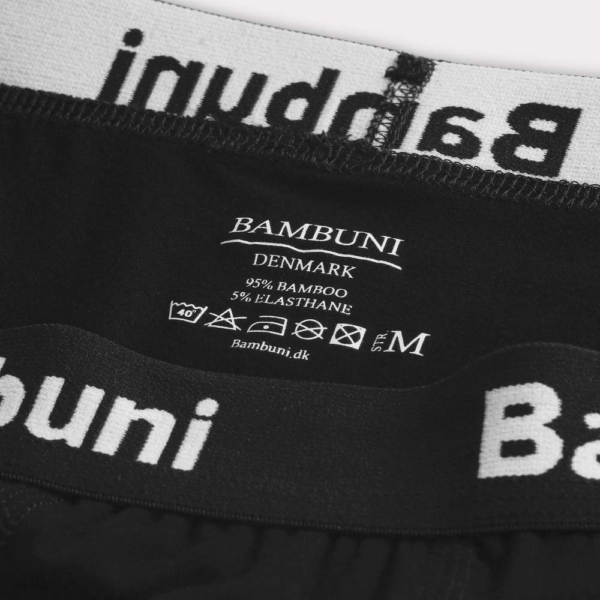 Bambus long johns i sort