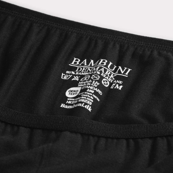 Bambus hotpants i sort