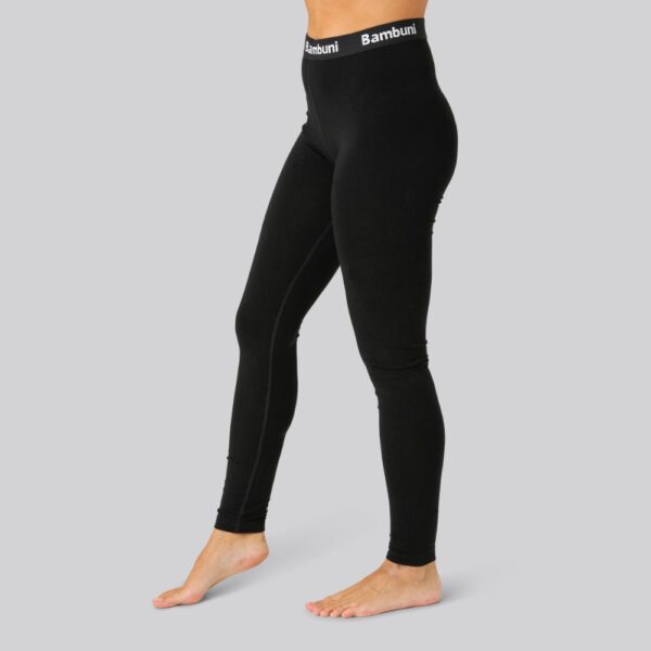 Bambus leggings i sort fra Bambuni