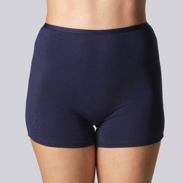 Bambus hotpants i navy blå