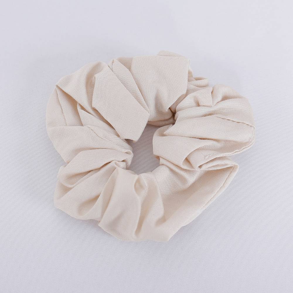 Bambus scrunchie i beige