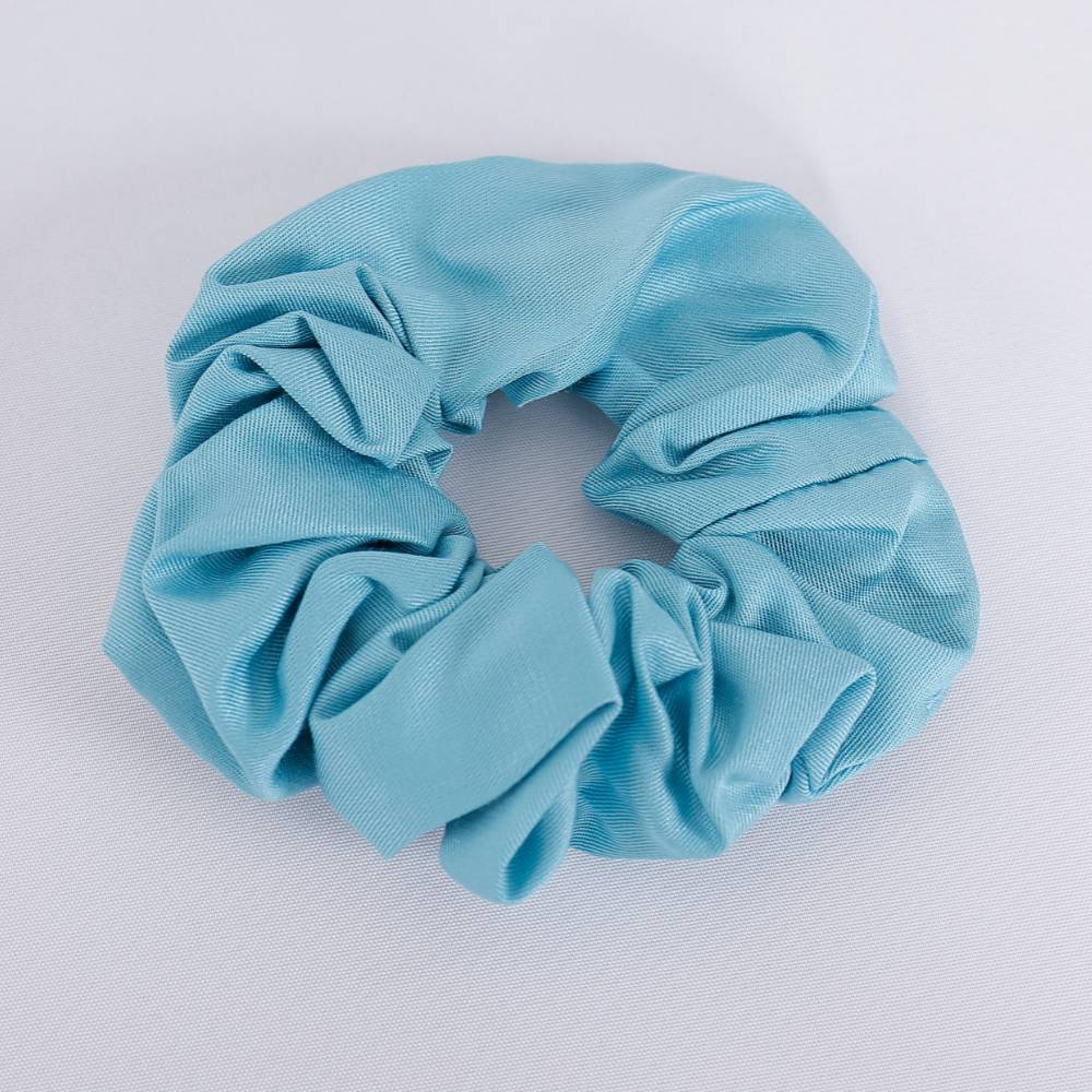 Bambus scrunchie i havblå