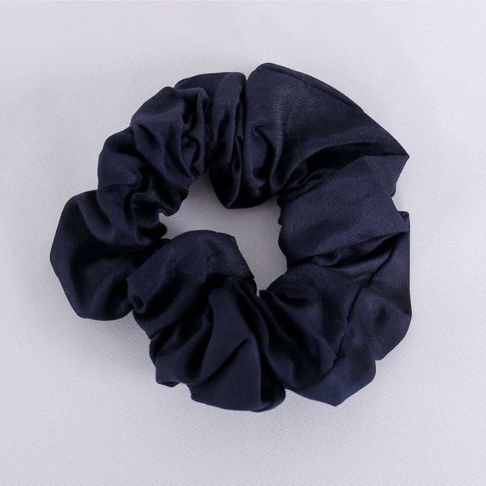 Bambus scrunchie i navy blå