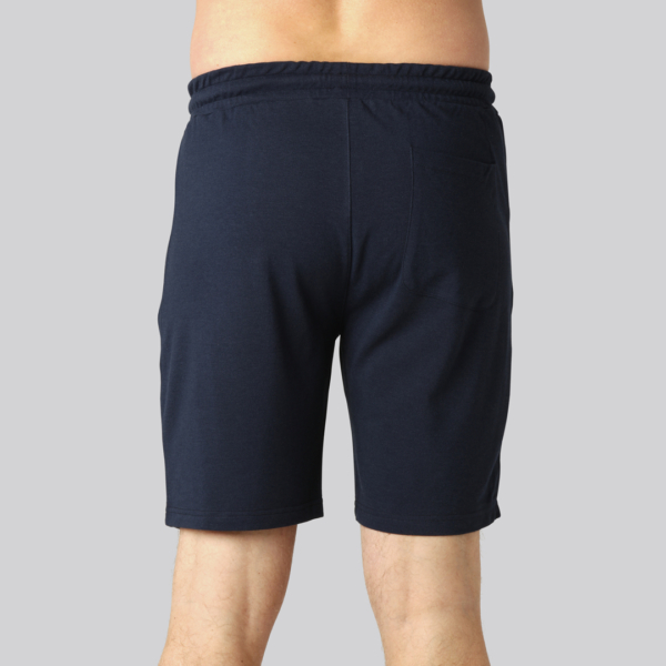 Bambus shorts i navy til mænd